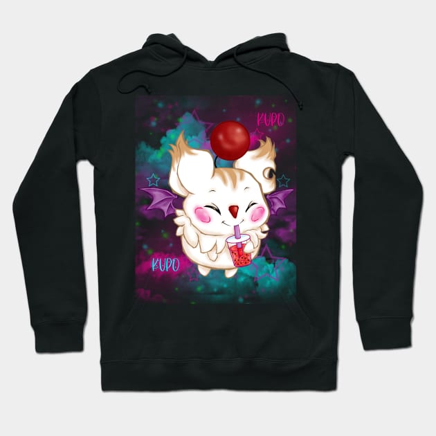 Moogle - Bubble Tea Hoodie by Artimas Studio